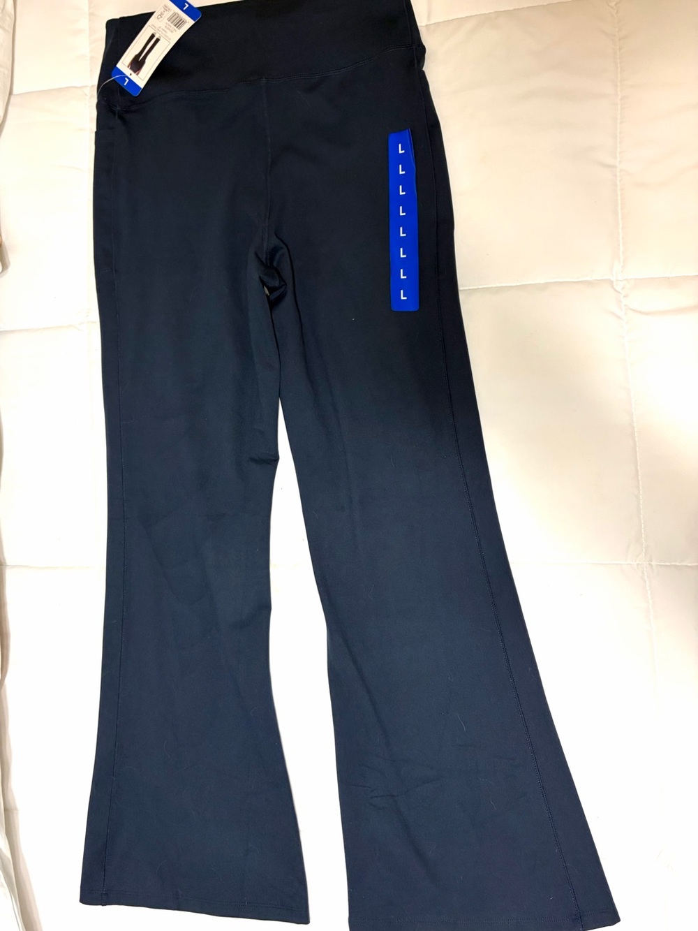 Jockey 2 pair, black and blue studio flare pants. NWT